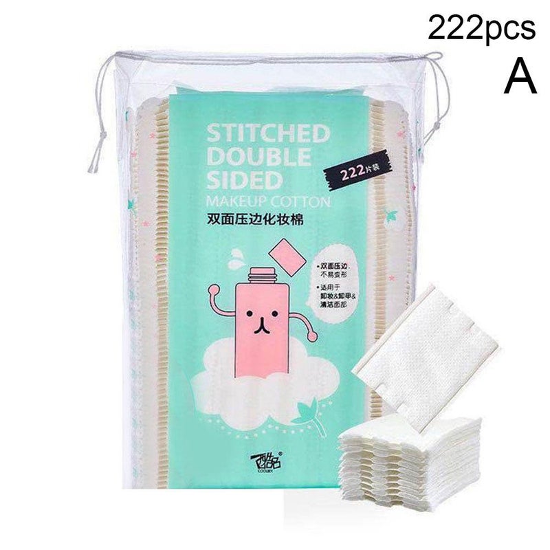 Makeup remover pads, disposable, thickened, all-cotton, 50 pads/100 pads/222 bags, water-saving.